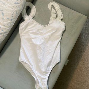 SUGAR COAST White One Piece Swimsuit